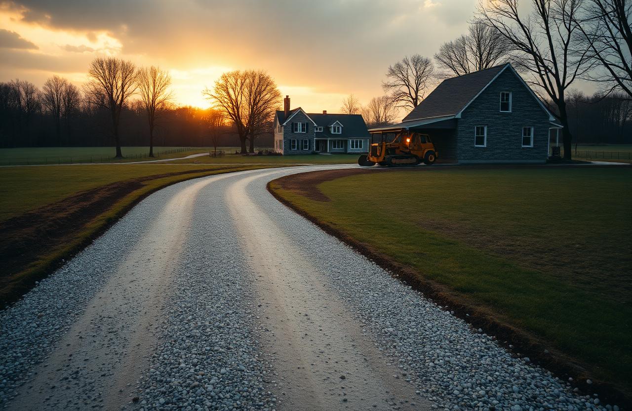 Driveway Installation by FireLine Lawns in Brinkhaven, Ohio